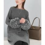 ショッピングニットワンピース ワンピース 「WEB限定」ファードッキングニットミニワンピース