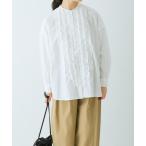 ショッピングフリル ブラウス シャツ コットンフリルワイドシャツ レディース