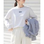 tシャツ FORK＆SPOON　フロッキープリントロングスリーブTシャツ レディース