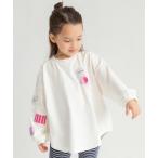 tシャツ 「WEB限定/DRC」ワッペン長袖Tシャツ キッズ 子供服 女の子