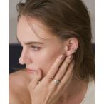 ショッピングイヤーカフ イヤーカフ シルバー／K10ダークオパールイヤーカフ(片耳用) レディース