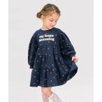 ワンピース ティアードロゴワンピース_ジュニア対応 キッズ 子供服 女の子