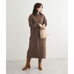 ショッピングニットワンピース ワンピース 配色リラックスモールニットワンピース