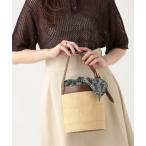 ハンドバッグ スカーフ バケット ハンドバッグ