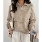 [ECLIN] вязаный ансамбль FREE бежевый женский 