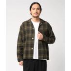 「8.15 AUGUST FIFTEENTH」 長袖ネルシャツ MEDIUM ブルーグリーン メンズ