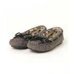 ショッピングミネトンカ 「Minnetonka」 モカシンシューズ 6M グレー レディース