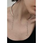 [loni] короткое колье FREE серебряный женский 