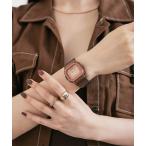 「G-SHOCK」 デジタル腕時計 FREE ブラウン メンズ