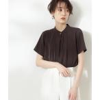 「N.（N. Natural Beauty Basic）」 半袖ブラウス MEDIUM ブラウン レディース