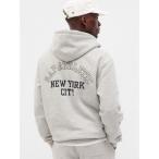 「GAP」 ジップアップパーカー X-LARGE グレー メンズ