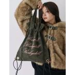 トートバッグ 2WAYロゴナップサック チェック柄 レディース