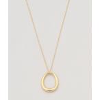 ネックレス オーバルペンダントロングネックレス レディース