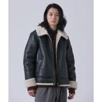 ブルゾン アウター スムースフェイクムートン B-3 フライトジャケット メンズ