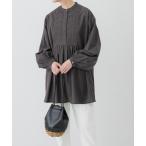 「かぐれ」 長袖チュニック FREE チャコールグレー レディース