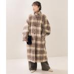 [FREAK'S STORE] пальто с отложным воротником свободный бежевый женский 