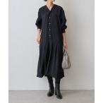 ショッピング古着 「BEARDSLEY」 長袖ワンピース FREE ブラック レディース