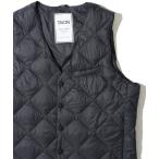 「TAION」 ダウンベスト - チャコールグレー メンズ