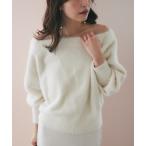 「La boutique BonBon」 長袖ニット FREE オフホワイト レディース