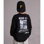 tシャツ 「綿100%」マルチプリント グラフィック ロンT「PAIRMANON STREET」 キッズ 子供服 男の子 女の子