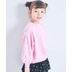 トレーナー 「軽やかスウェット」ガールズ レース リボン ライントレーナー キッズ 子供服 女の子