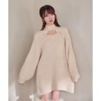 ショッピングミューズ ワンピース Decollete open knit o/p
