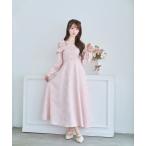 ワンピース lace switching jacquard dress