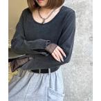 tシャツ ヴィンテージテレコレイヤードスリーブ「前後２WAY仕様」 レディース