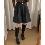 ショッピングハーフパンツ パンツ 「大きいサイズ有/微起毛/バックゴム」フロント タック ハーフパンツ レディース レディース