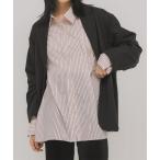 ブラウス シャツ ランダムタックデザインストライプシャツ レディース
