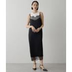 キャミソール レースロングキャミ