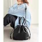 ショルダーバッグ バッグ 可愛く映えて、頼れる相棒。ソフトレザーマルチウェイ巾着ラウンドバッグ レディース