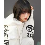 ショッピング柄 パーカー GA×GALFY-安心の背中ロゴのジップパーカー メンズ レディース