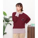 ニット セーター EMAGO あざらし刺繍プルオーバー レディース