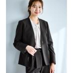 ショッピングストレッチ ジャケット ノーカラージャケット 360°ウルトラストレッチ ノーカラージャケット/UVカット・花粉ガード・セットアップ対応 レディース