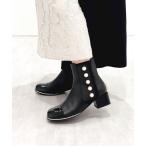 ショッピングパール ブーツ 「HIMIKO」パールアクセントサイドゴアブーツ/651425 レディース