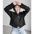 カーディガン フラワーモチーフクロシェ編みカーディガン レディース