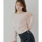 tシャツ ラインストーンロゴロンT レディース