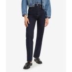 ジーンズ デニム デニムパンツ Levi's/リーバイス RIBCAGE ストレートジーンズ ダークインディゴ レディース
