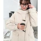 「moment+」 ダッフルコート M アイボリー レディース