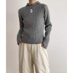 「CANAL JEAN」 「arc」長袖ニット ONE SIZE グレー レディース