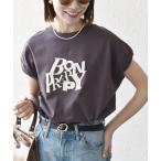 「SHIPS any」 半袖カットソー ONE SIZE ブラウン レディース