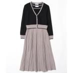 「index」 コンビワンピース 40 ブラック レディース