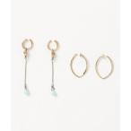 [ete] серьги ( обе уголок для ) FREE желтое золото женский 