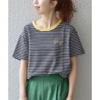 「SHIPS any」 半袖カットソー ONE SIZE ネイビー レディース