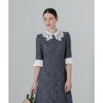 「Leja」 半袖ワンピース SMALL ブルー レディース