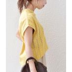 「SHIPS any」 半袖カットソー ONE SIZE イエロー レディース