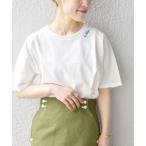 「SHIPS any」 半袖Tシャツ ONE SIZE ブルー レディース