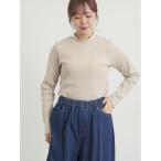 ショッピングフリル tシャツ 配色メローカットリブフリルスタンドネックインナー レディース