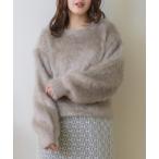 ショッピングラメ ニット セーター ラメフェザーNTPO レディース